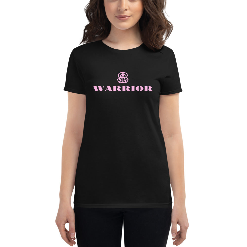 Warrior Women's short sleeve t-shirt (Black/Pink Only)
